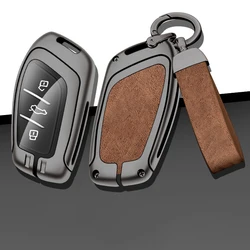 New Zinc Alloy Car Key Case Cover for MG4 MG5 MG6 Mg3 Mg7 MG ZS EV HS EHS ZX GT Roewe RX3 RX8 ERX5 RX5 I6 I5 Automobile Parts