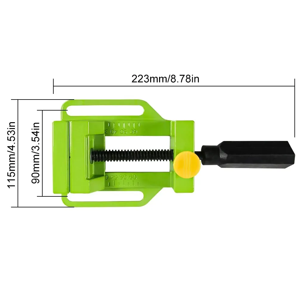 Morsetti per trapano a morsa per trapano in alluminio Allsome BG-6257