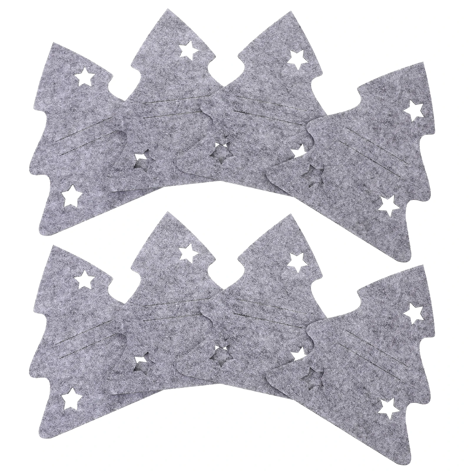 

8Pcs Xmas Tree Cutlery Bags Cute Spoon Fork Pouches for Christmas Dinner Table Cutlery Holder for Party Tableware Utensil Holder