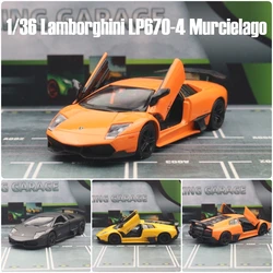 1/36 Lamborghini LP670-4 Murcielago Super Sport Toy Car RMZ City Diecast Metal Miniature Model Pull Back Collection Gift For Boy