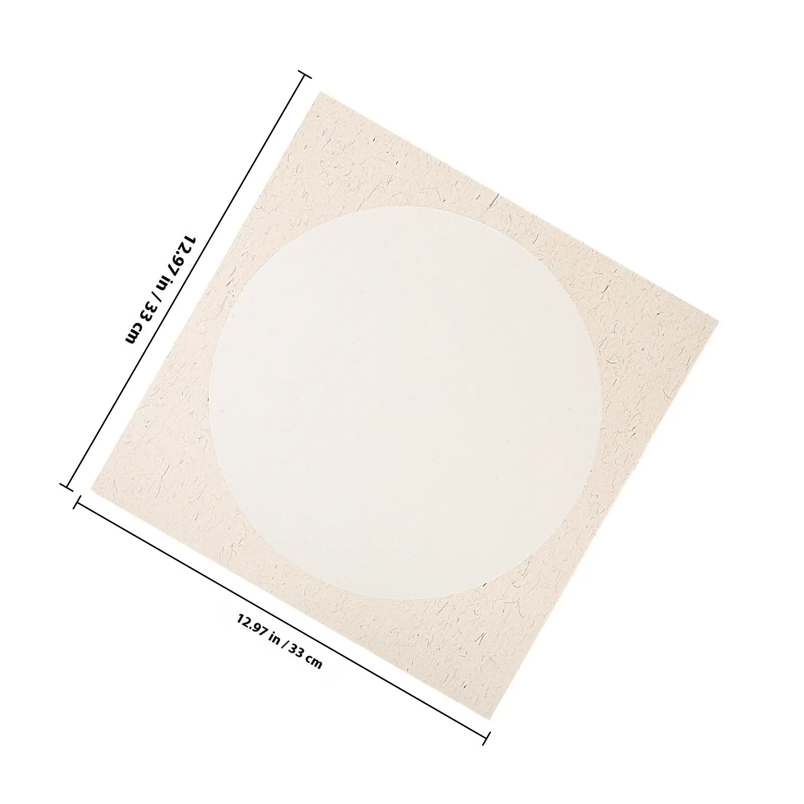 10Sheets Blank Circular Fan Paper Premium Rice Paper for Traditional Calligraphy Painting Writing Art Display Craft Gift