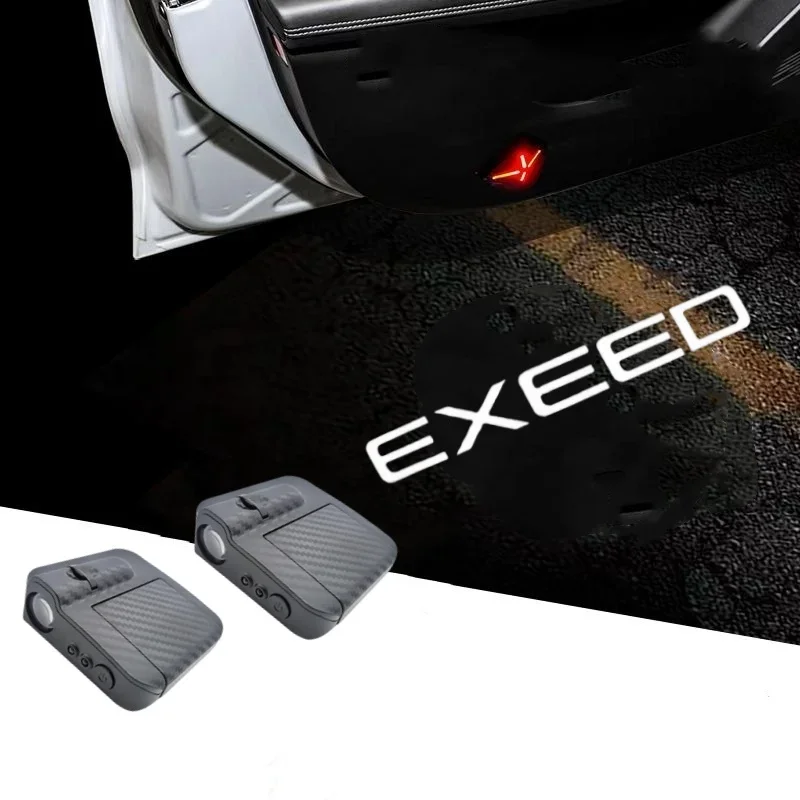 2pcs Led Car Door Logo Light HD for Exeed RX VX ERi TXL TX Projector Courtesy Welcome Luces Auto Lamps Laser Welcome Lamps
