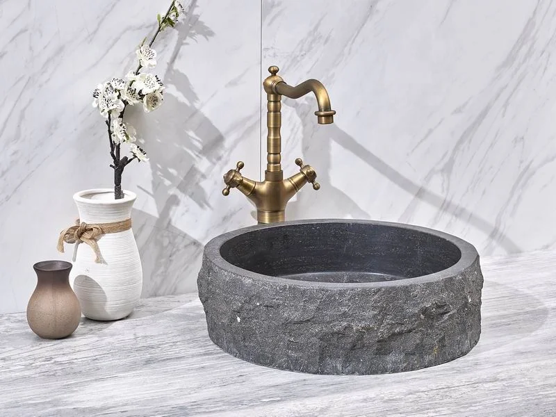 A250 Modern Natural Blue Marble Countertop Sink for Hotels 9L Capacity Polished Finish 5 Year Warranty