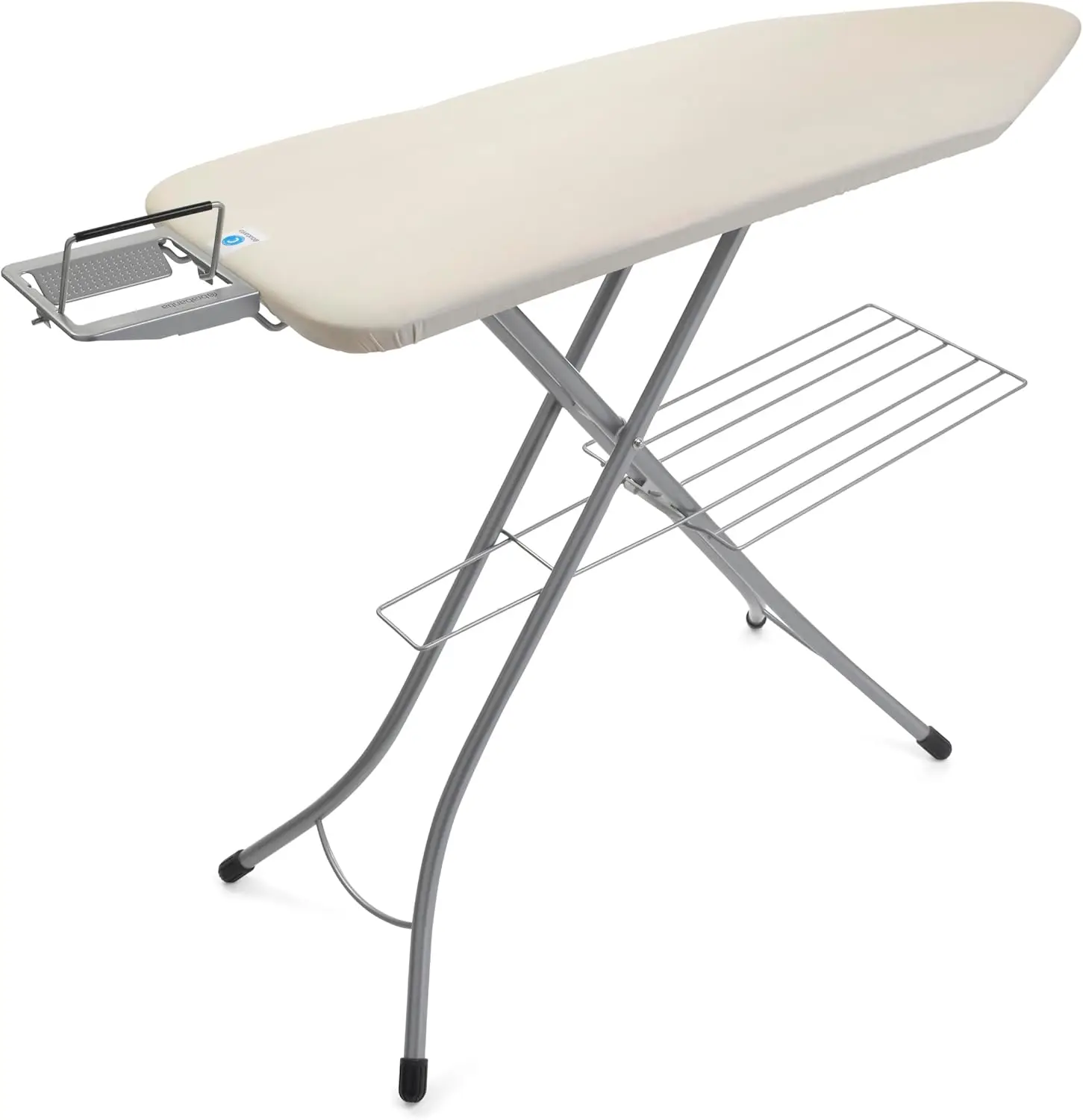 

Ironing Board (49 x 18in) 7 Height Options, Adjustable Steam Iron Rest Holder & Linen Rack Non-Slip Feet