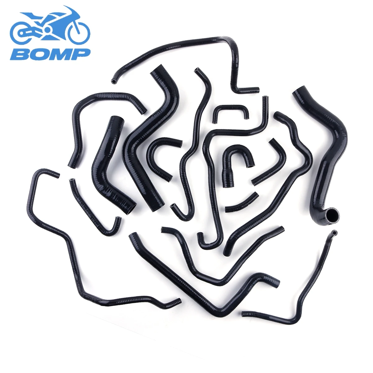 For Mazda RX8 RX-8 13B-MSP SE3P Fit RHD Manual Radiator Coolant Heater Hoses Silicone Tubes Pipes Kit 18Pcs 11 Colors