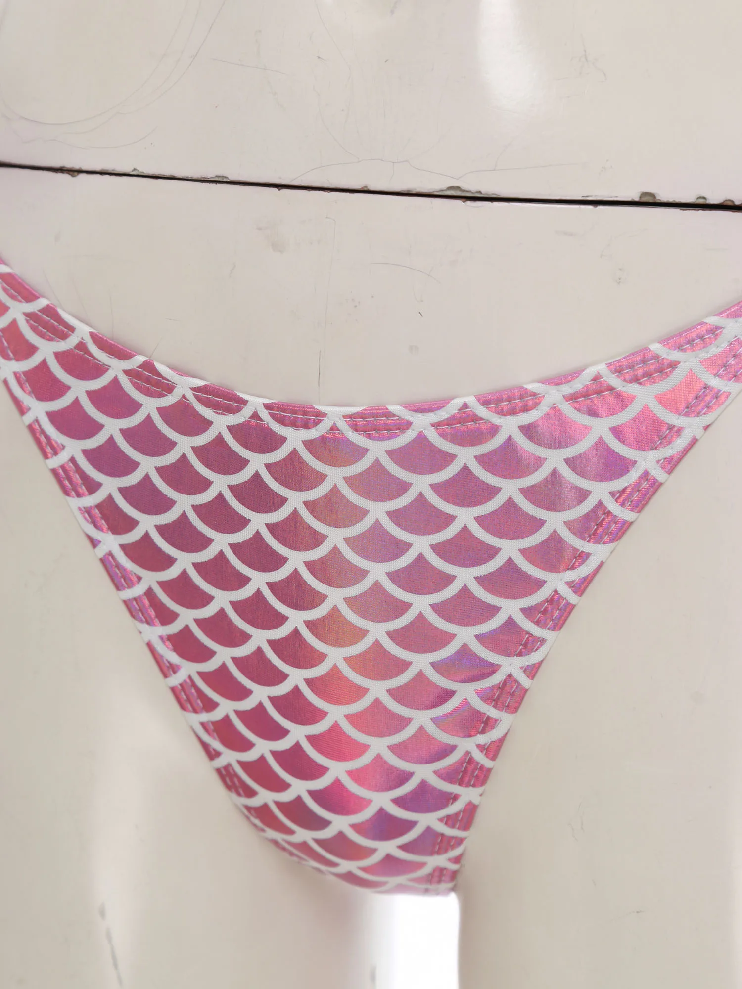 Dames eendelig metallic glanzend kant-up bodysuit brutaal badpak badpak backless bikini strandkleding voor zwembad strandfeest