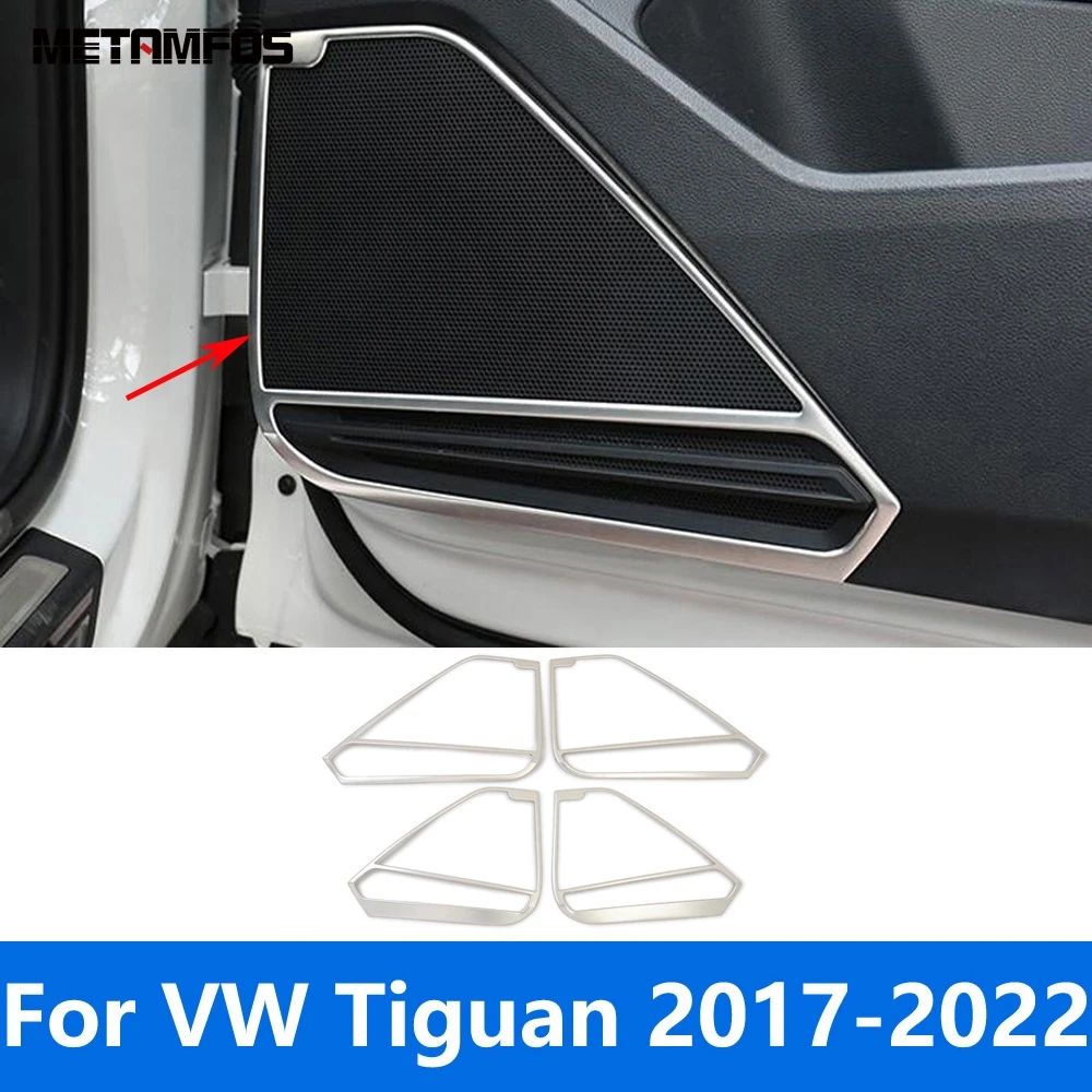 For Volkswagen VW Tiguan 2017 2018 2019 2020 2021 2022 Inside Door Audio Speaker High Pitch Horn Cover Trim Interior Accessories