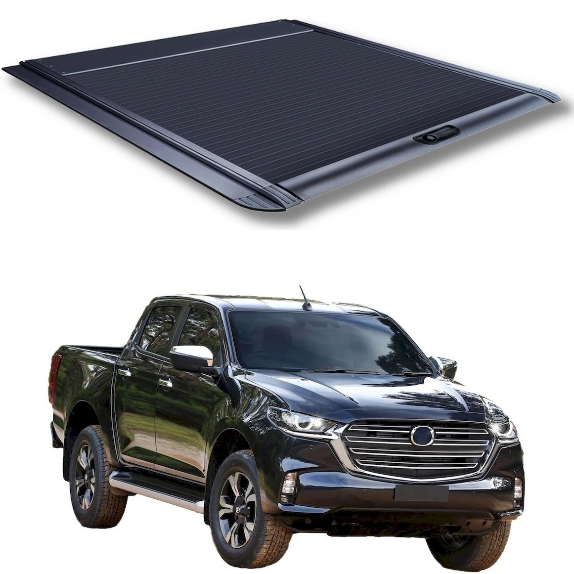 Retractable Hard aluminum roll-up tonneau cover fit For 06-11 Mazda BT-50 1.5 Cab