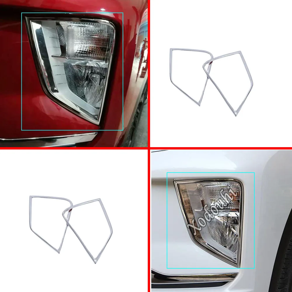 

Head Front Fog Light Frame Stick Styling ABS Chrome Cover Trim Hoods For Mitsubishi Eclipse Cross 2017 2018 2019 2020 2021 2022