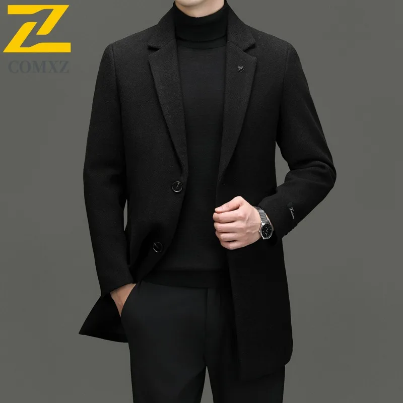 COMXZ 2025 Winter Fleece Lined Plaid Cotton Jacket Men Women Sherpa Wool Blend Coat Outdoor Sports Warm Tactics Outerwear