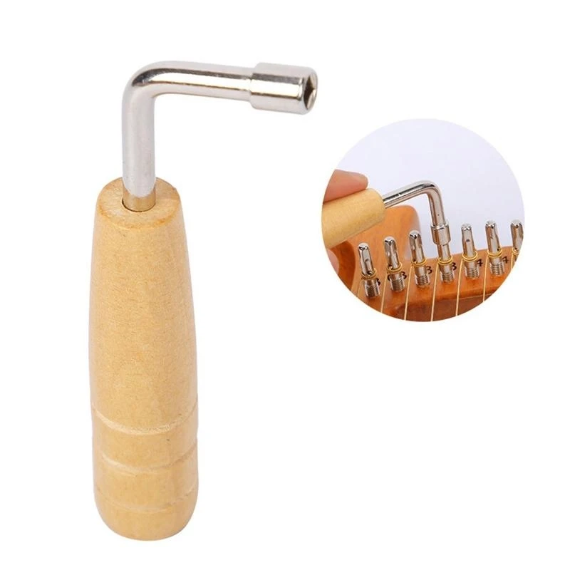 

Lyre Harp Tuning Wrench Tuner L-shaped Handle Adjust Tool Inner 4 Wrench