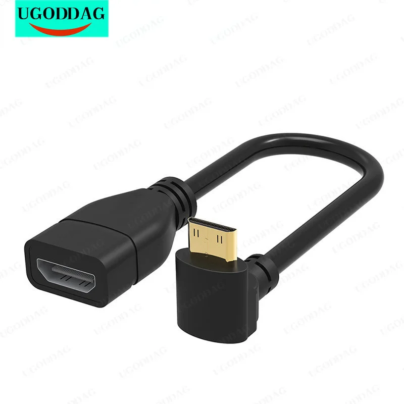 Адаптер HDMI-совместимый с Мини HDTV штекер на HDTV гнездо кабель адаптер угол 90 градусов HD удлинитель для планшетного ПК камеры