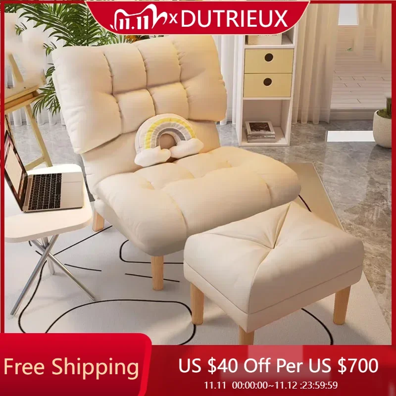 

Modern Leather Chairs Lounge White Designer Makeup Chairs Adults Nordic Minimalist Poltrone Da Salotto Living Room Furniture