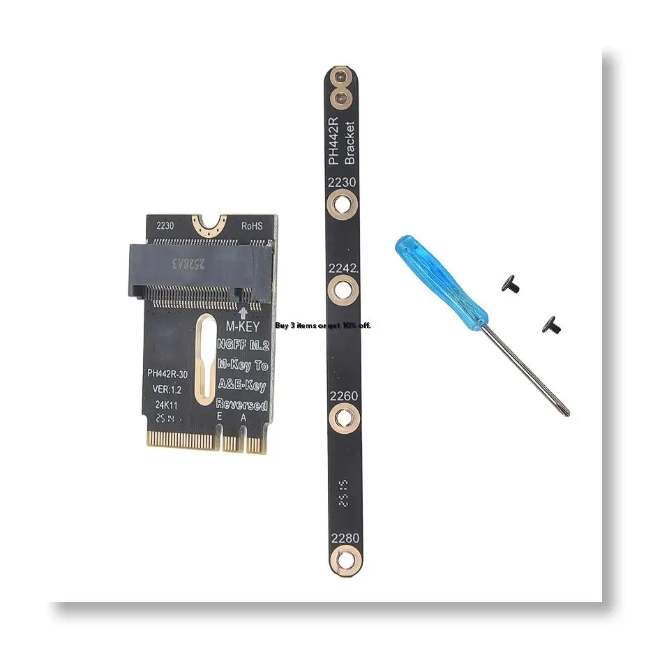 ✤M.2 Wifi Adapter M.2 Wifi to Nvme SSD Adapter PCIe4.0 to M2 NGFF Key A+E Wifi Card Raiser for WiFi/WWAN/LTE Module