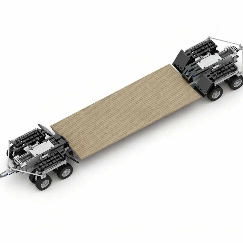 

1625pcs MOC Low Loader Trailer ZremB P402 Technical Model Building Blocks Construction Toy Christmas Gifts DIY Creative Idea