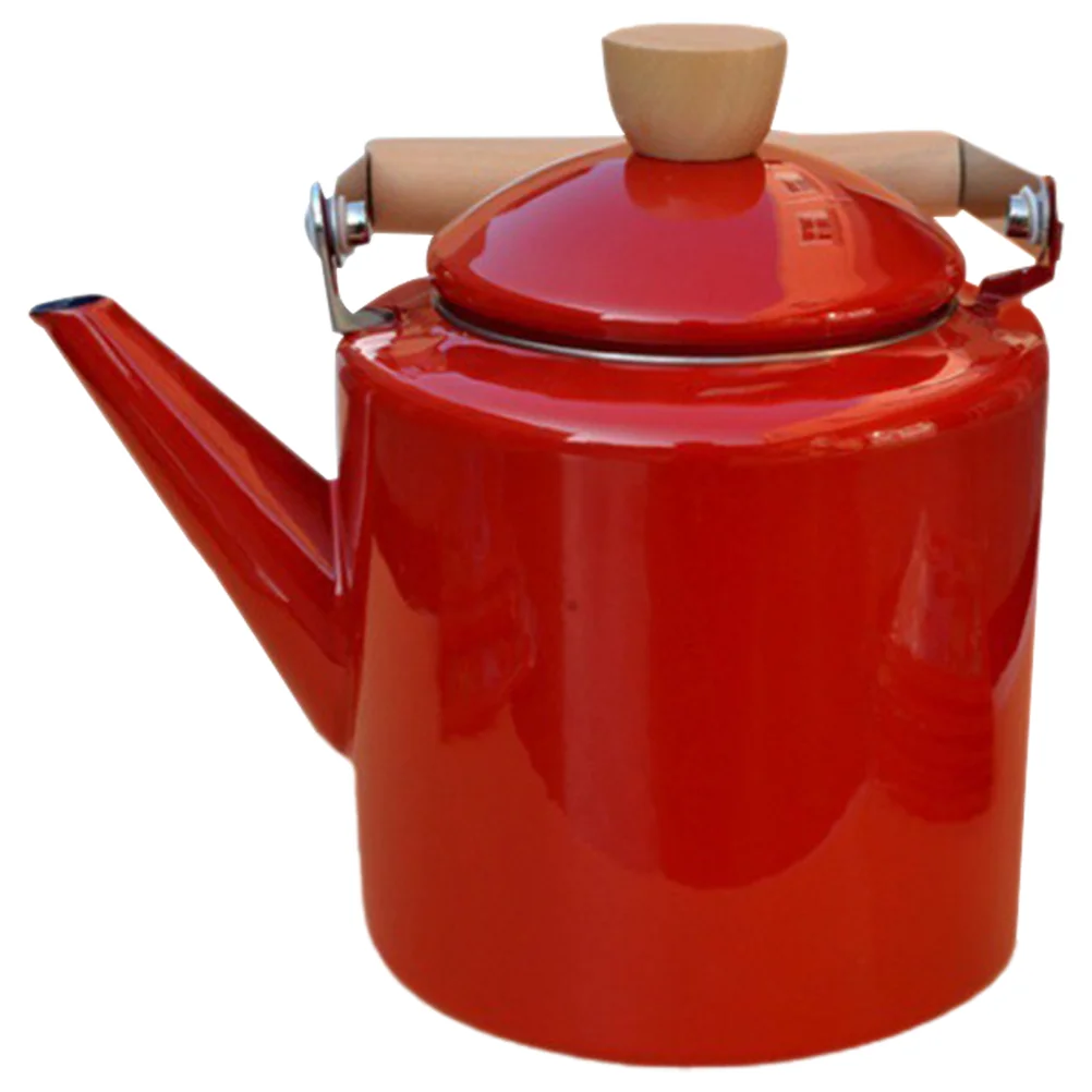 Teakettle給湯ケトル、エナメルコーヒーポット、家庭用植木鉢、24l
