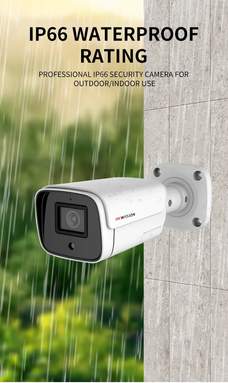 HKWASION H.265 2MP DVR surveillance camera IP66 level waterproof cctv camera system