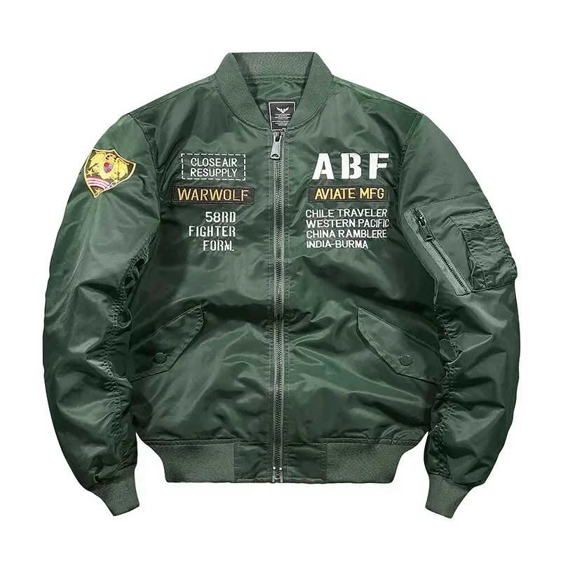 

Men's Jacket Pilot Jacket Men's Embroidered American Fashion High Street Men's Baseball Jacket Denim Jacket Men Clothing
