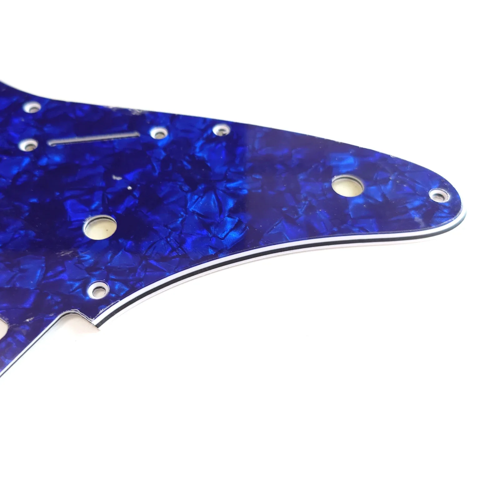 جيتار Pickguard ذو 10 فتحات من HSH باللون الأزرق واللؤلؤ لاستبدال الجيتار الكهربائي طراز RG350EX #4