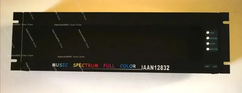 1U2U3U Rack Music Spectrum Remote Control Voice Control Wire Control Animation Clock Full Color RGB Rhythm Light