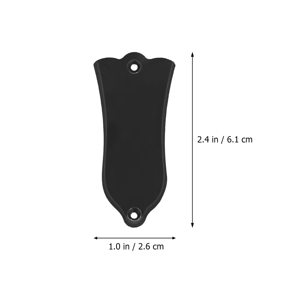 2Pcs Truss Rod Cover for Electric Guitar Bell Board PVC Durability Ergonomic Design Non-Scratch Surface Chic Gloss Finish Guitar
