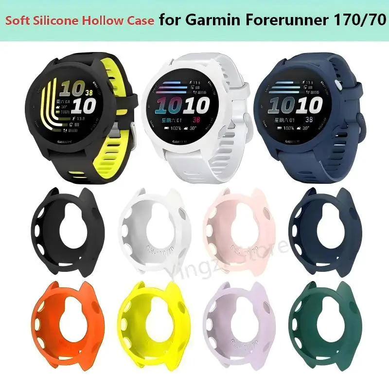 Soft Silicone Hot sales Case for Garmin Forerunner170/ 70 Smart Watch Hollow Protector Shell Wist Bumper for Forerunner70