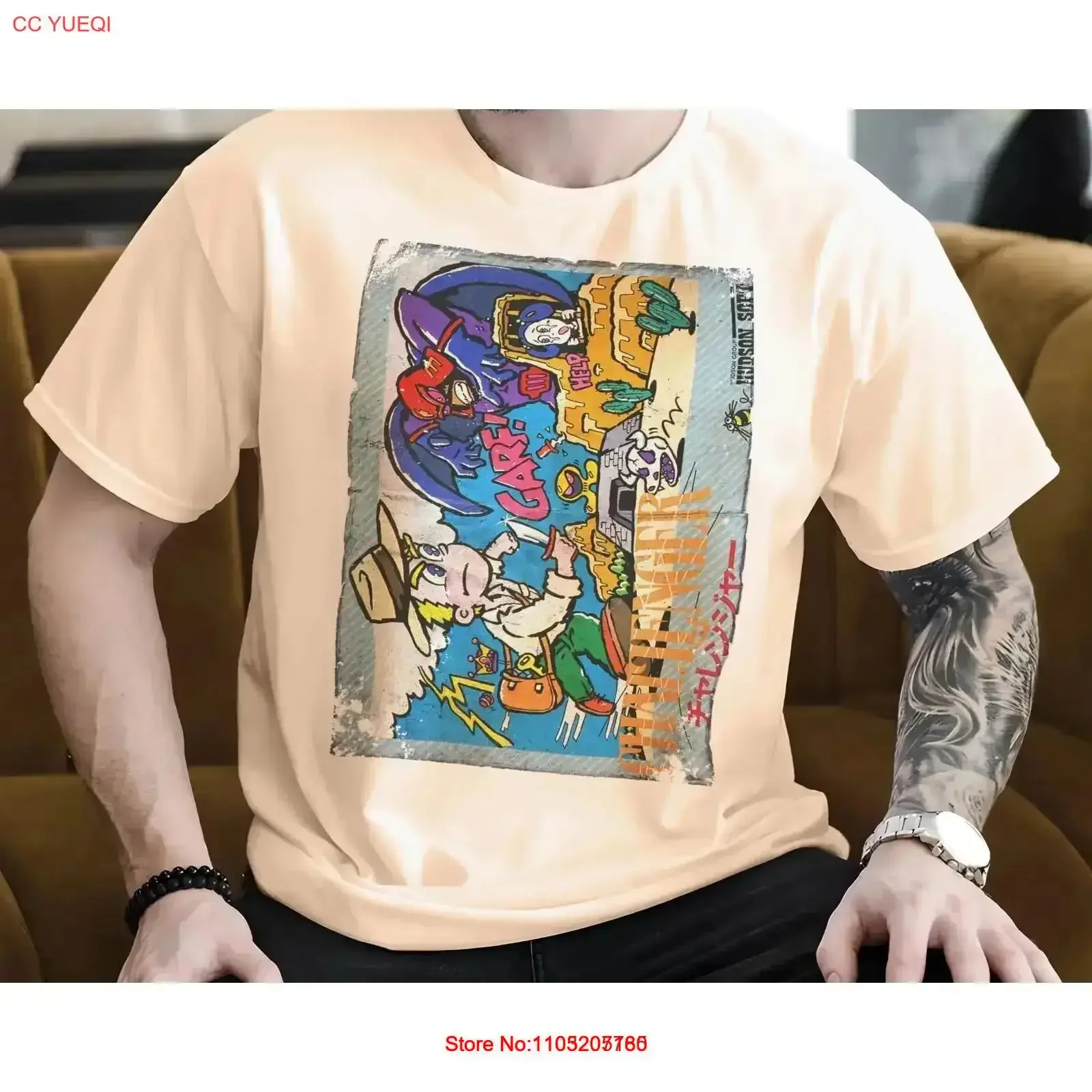 Challenger 8 bit NES Game Art T Shirt Colors Sizes S 5XL White Blue vintage Washed Stretched Breathable streetwear Versatile