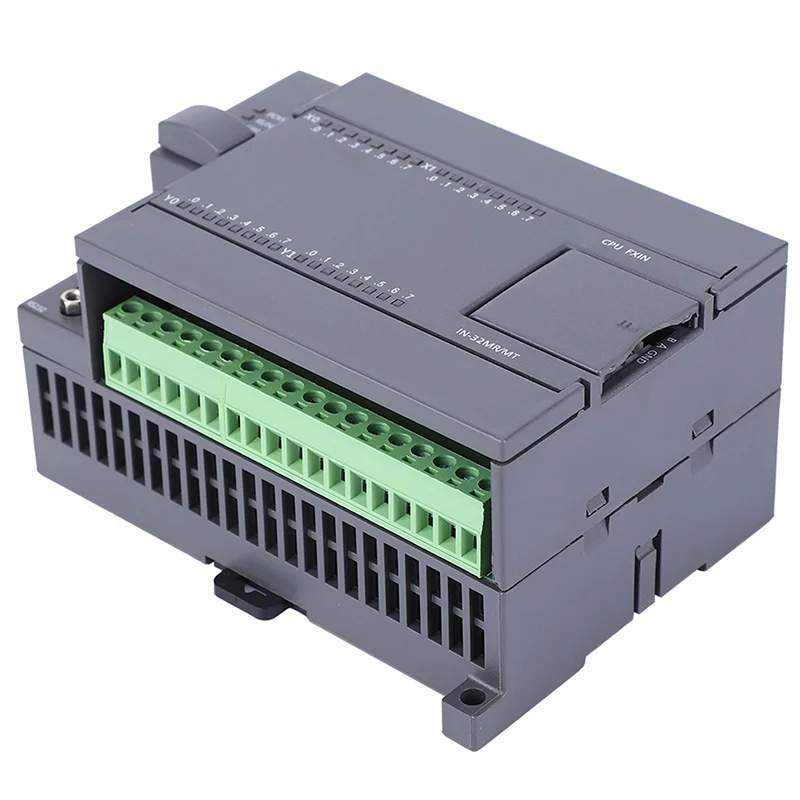 FX1N 32MR 32MT PLC لوحة تحكم صناعية 16 نقطة مدخلات مخرج تيار مستمر 24 فولت معدل باود 9600 دعم مكون إلكتروني HMI