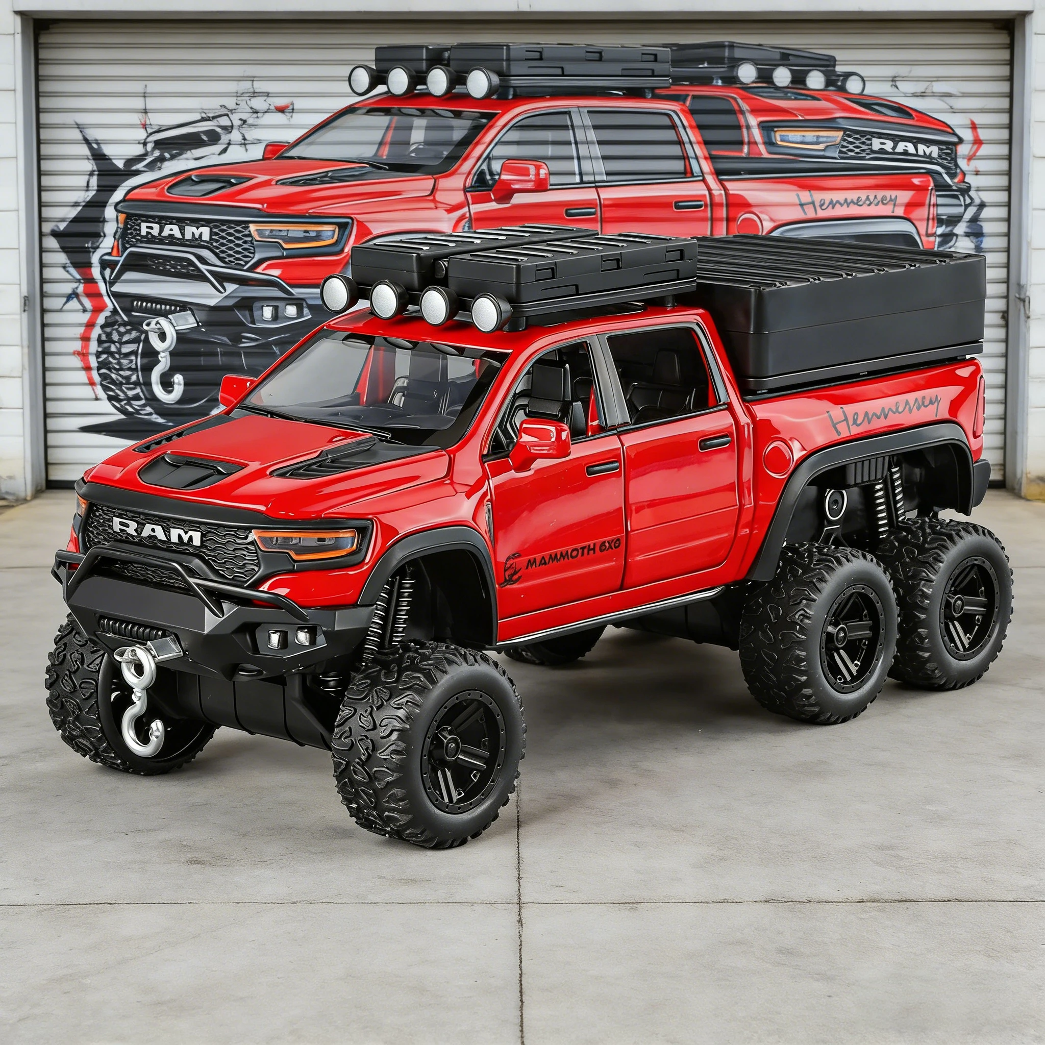 

1:32 TRX RV Alloy Die-Cast Off-Road Vehicle Model With Pull-Back Function, a Collectible Gift for Pickup Enthusiasts