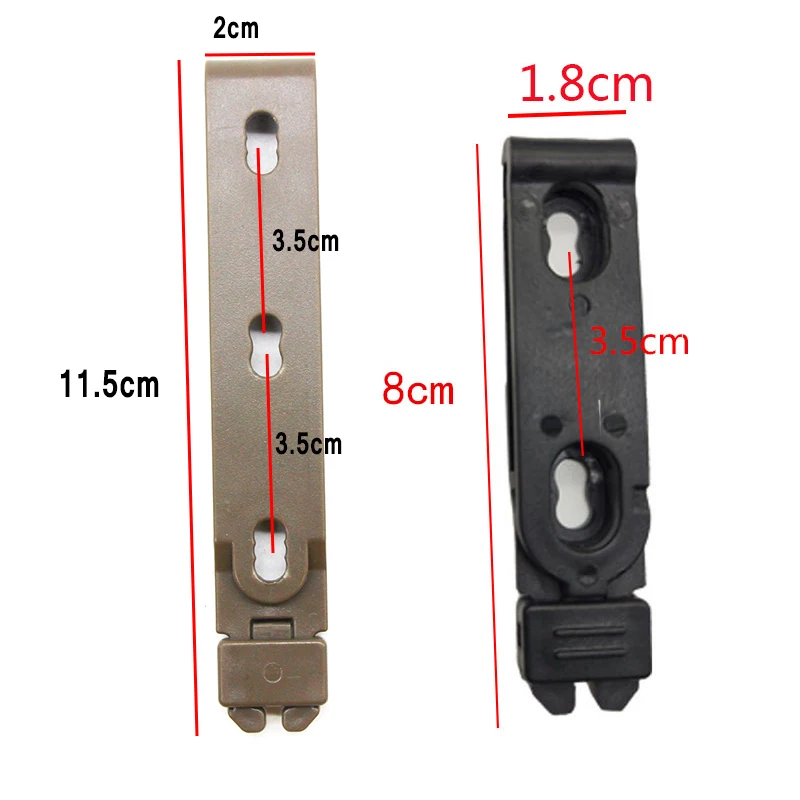Juego de funda Kydex MOLLE-LOK con clip cintura y porta cargadores - imagen 5