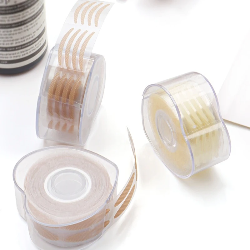 600 สติกเกอร์/ม้วนไม่มีรอยต่อที่มองไม่เห็นไม่สะท้อนแสงสติกเกอร์ตาสองชั้นกันน้ําตาข่ายธรรมชาติสติกเกอร์ตาสองชั้น