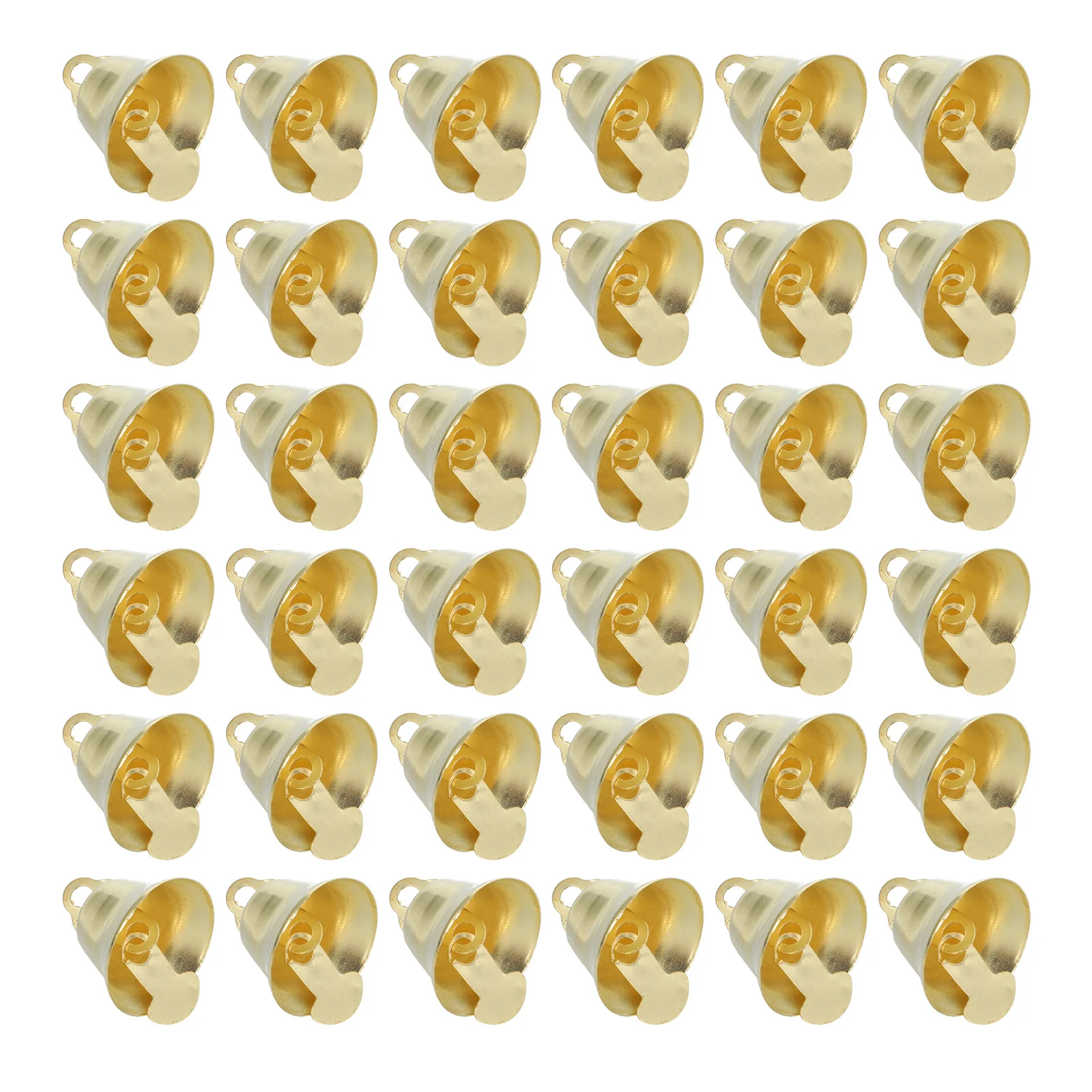 

72pcs Mini Golden Vintage Metal Jingle Bells For Diy Crafts Wind Chimes Wedding Decor Christmas Ornaments Hanging Bell Pendant