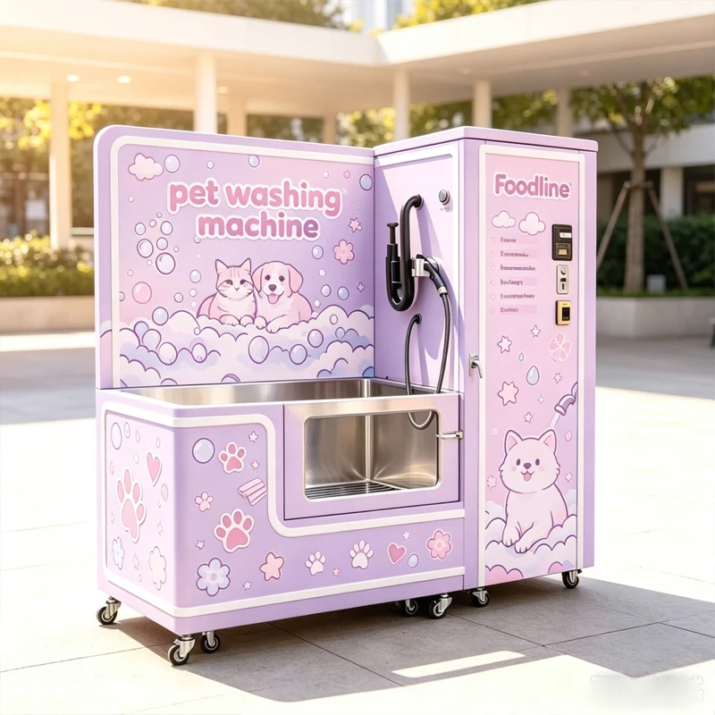 All In One Self Service Dog Washing Machine Pet Bath Spa Equipment With Foam Rinse And Disinfection Function Customized