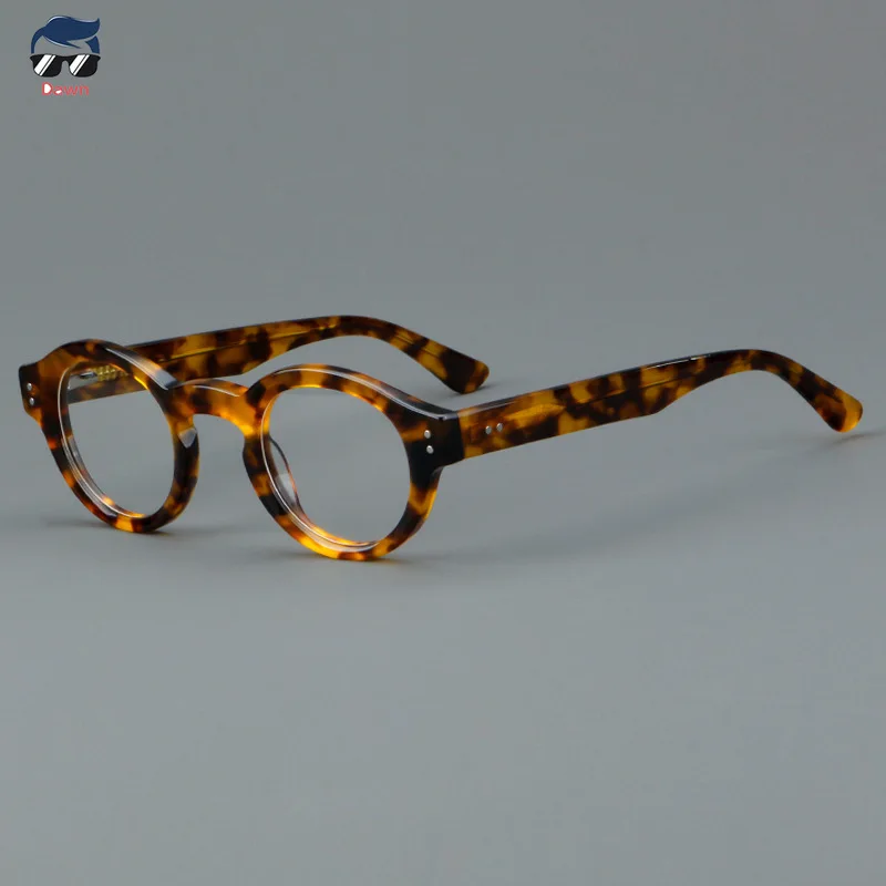 

Fashion New Tortoise Shell Acetate Fiber Glasses Frames Men Myopia Optical Presbyopia Women Reading Prescription Glasses 60023