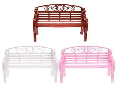 1/6 Scale Vintage Fashion Modern ABS Double Person Long Chair Bench Models for 12''Figures Bodies DIY Accessories