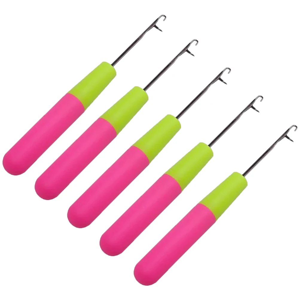 

Braiding Weave Wigs Craft Hair Extensions Styling Tool 5Pcs/Set Plastic Knitting Latch Hook Crochet Needle Dreadlocks For