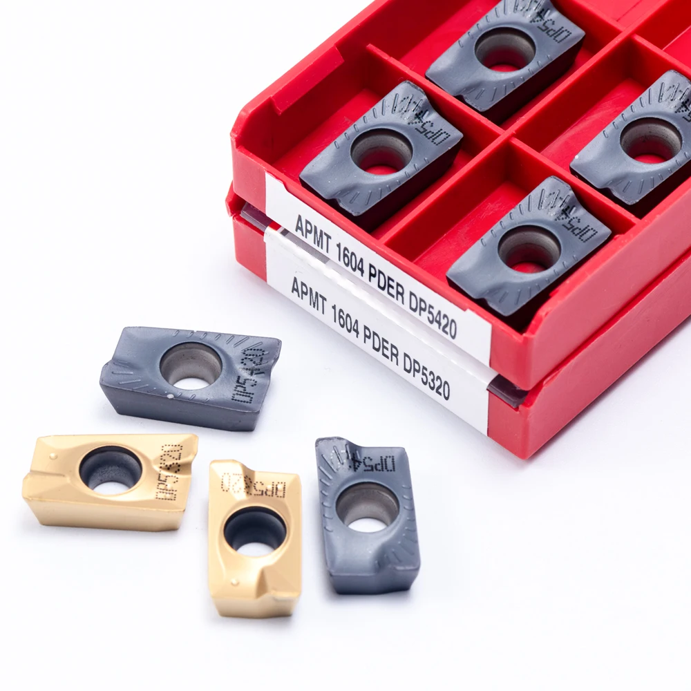 APMT1604 APMT1135 PDER DP5320 резьбовые токарный Карбид оригинальные вставки для наружной обточки APMT1135 DP5420 лезвие из жесткого сплава