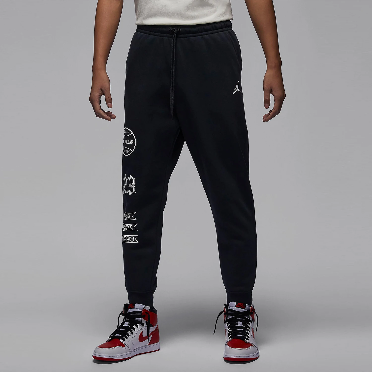 Nike genuine genuine 2024 New Men's Fleece Knit Cuffed Sports Pants FN4620-010