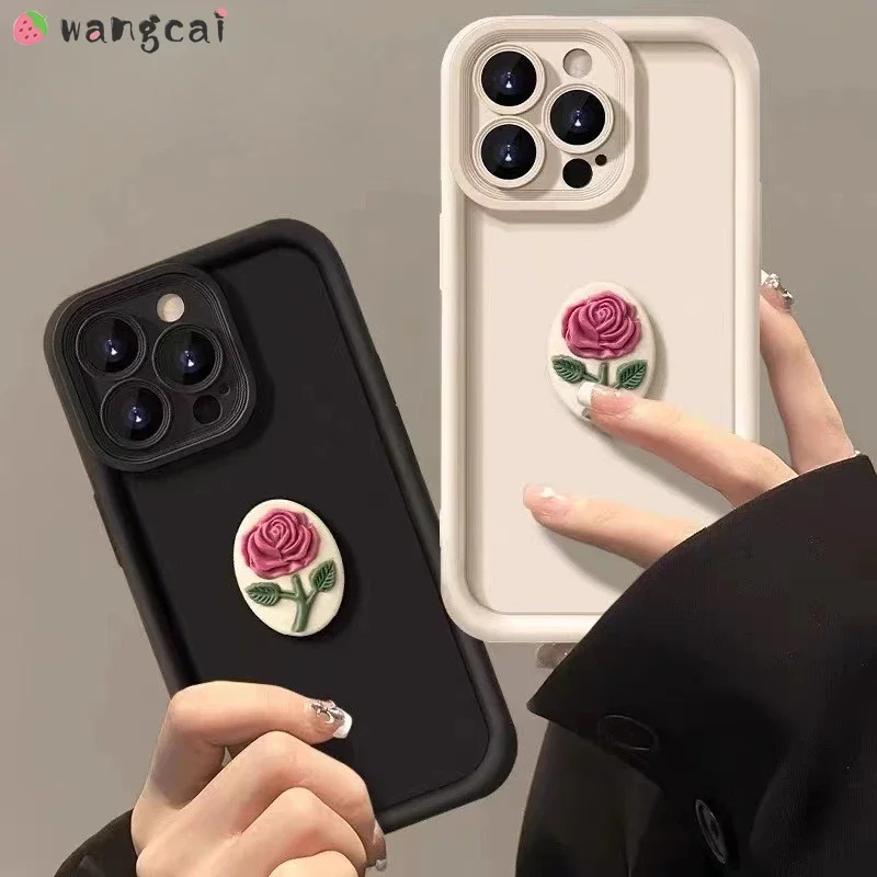 ل Honor X9C X8A X7A X6A X8 X6 X5 X6S X60 X60i 200 Pro 70 Lite Play 7T Magic 7 6 Pro في نهاية المطاف البيضاوي زهرة الورد ماتي جراب هاتف #3