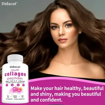 Doplněk stravy s multikolagenovými peptidy - pro zdraví kůže, vlasů, nehtů, kostí a kloubů, imunitu, rovnováhu volných radikálů, bez GMO 8 nejlepší prodej kolagenové doplňky - №5