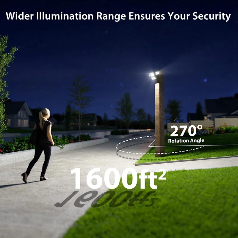 2PCS Solar Outdoor Lights Kit 224 LED Light Solar Lights Set For Outside, 3 Mode Solar Powered Outdoor Lights With Remote