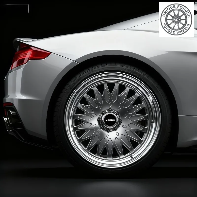 26 Style Silver Multi Spoke 17 18 19 20 22 24 Inch Aluminum Alloy Forged Wheels 8X170 8x180 Off‑road Truck Rims Passenger Car Wh