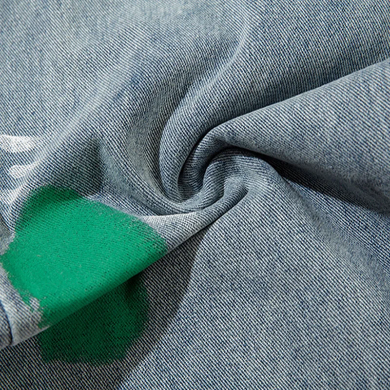 UPRAKF Colorful Graffiti Jeans Denim Autumn Streetwear Comfort Baggy Wide Leg Hip Hop Basic Pants Casual Pantalones