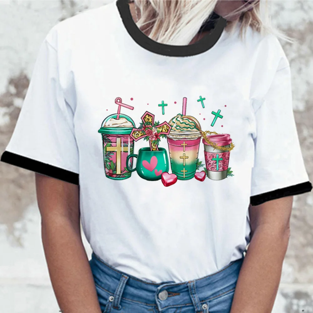 Watermelon Coffee tshirt women funny comic designer Tee girl streetwear funny clothes