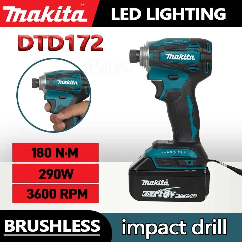 

MAKITA DTD172Z Lithium battery brushless impact driver memory function 4 mode screwdriver