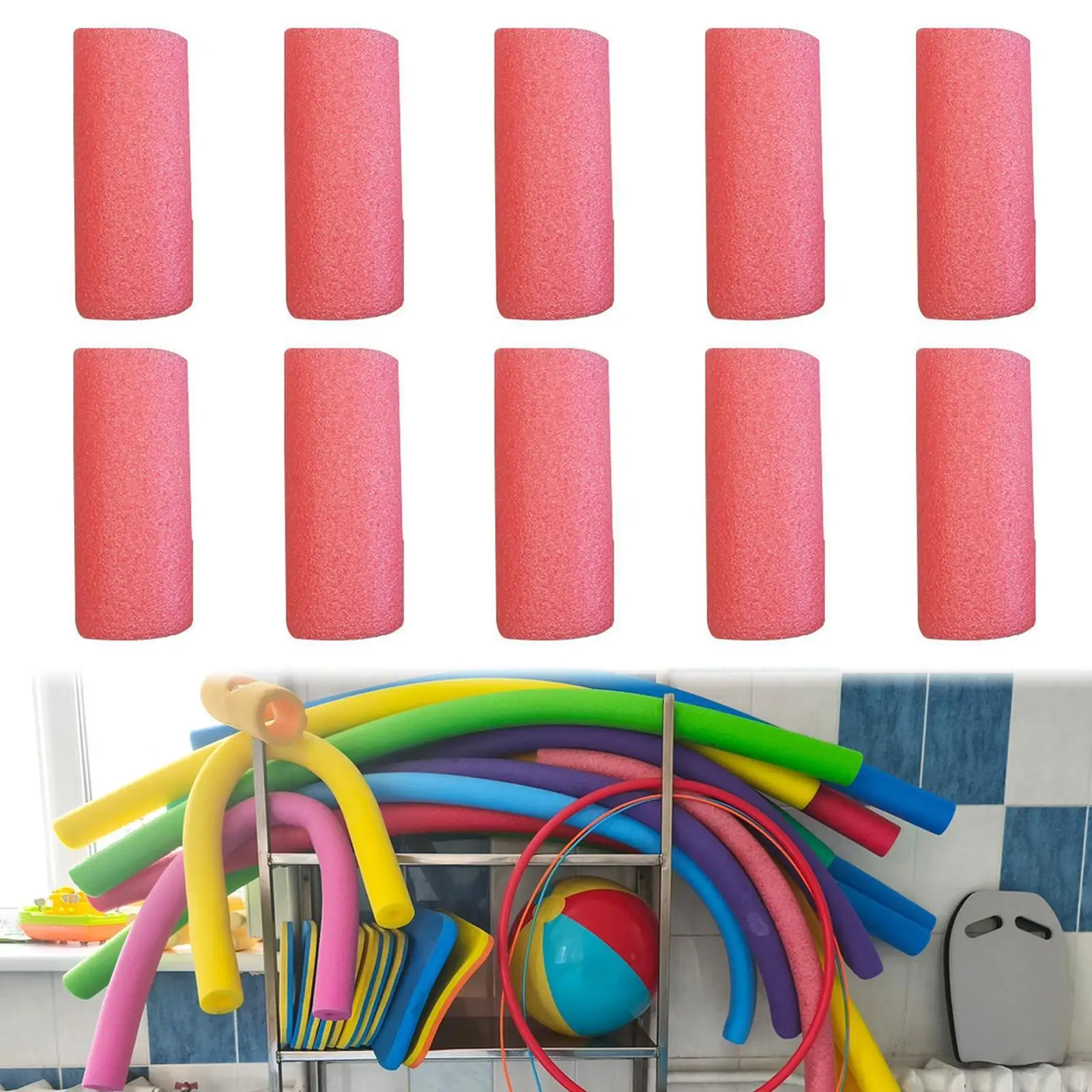 Swimming Noodle Floating Connector Complete Set for Water Exercise Family Recreation and Pool Fun