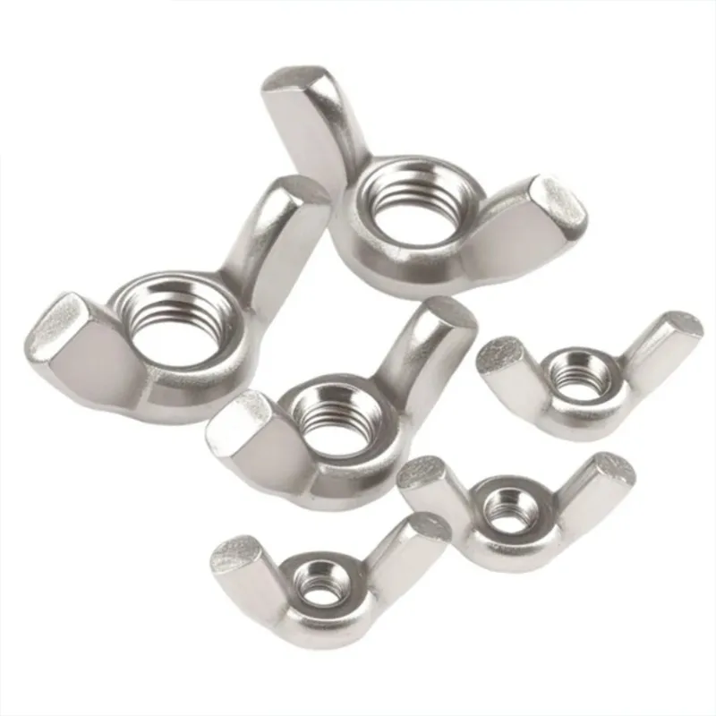 DIN315 304 Stainless Steel Wing Nuts Butterfly Nuts Hand Tighten Thumb Nut M3 M4 M5 M6 M8 M10 M12