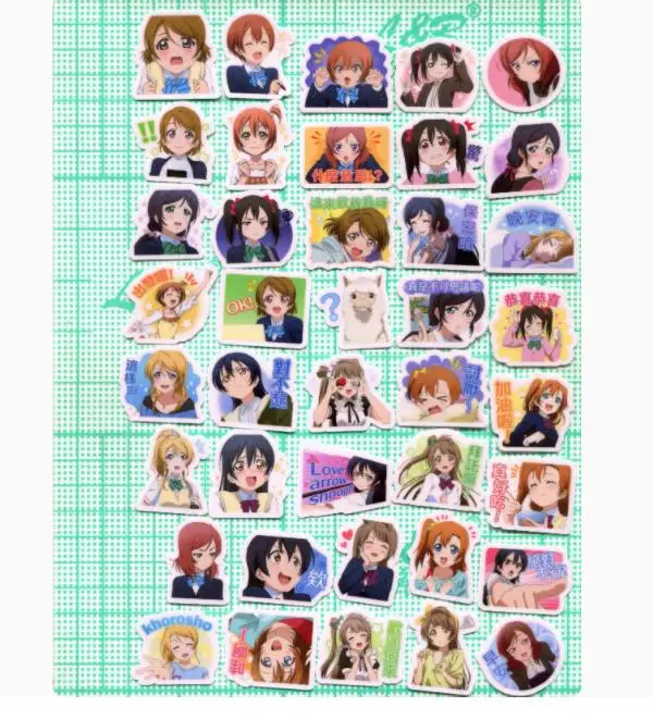 40 TV Love Live! Adesivo carino fai da te da 2-3 cm