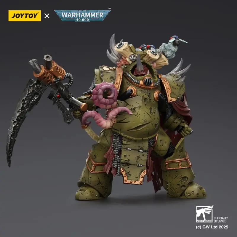 JOYTOY Warhammer 40K Death Guard Deathshroud Terminator 2 with Manreaper and Plaguespurter Gauntlet 1:18 Action Figure Collection Model Gift for Adults view 4