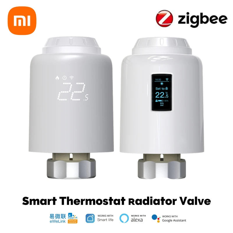 Xiaomi Smart ZigBee katup Radiator termostatik, katup Radiator termostatik aplikasi dapat diprogram dengan Alexa Google Home